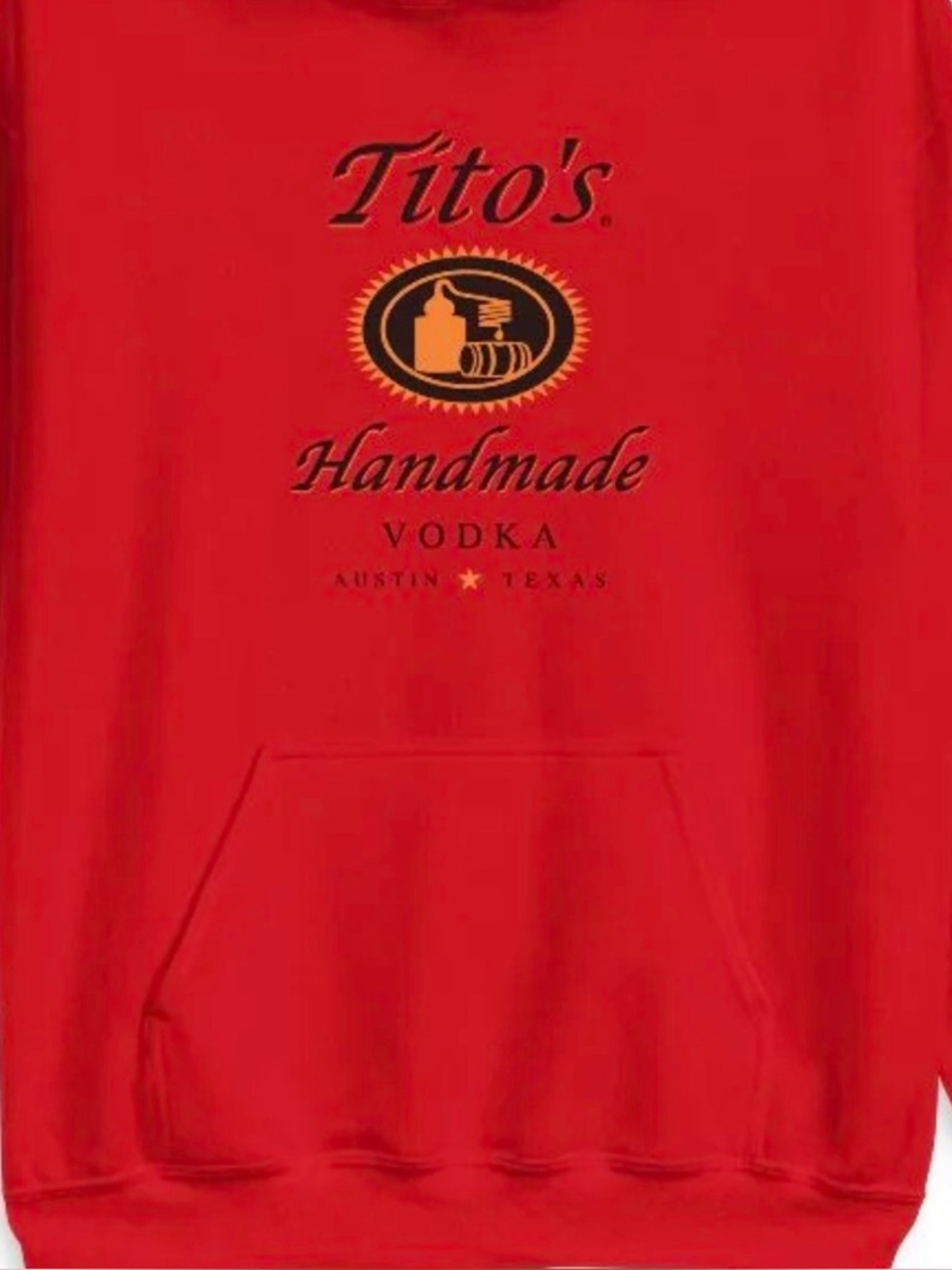 NEW Tito's Handmade Vodka Red Crewneck Sweatshirt